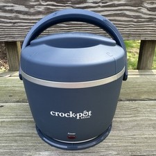 Crock-Pot 20 oz Lancheira Elétrica Portátil Plug-in Aquecedor de Alimentos Azul Marinho comprar usado  Enviando para Brazil