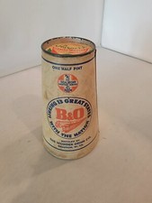 Usado, CERA original B&O Railroad MILK meia pinta com tampa  comprar usado  Enviando para Brazil