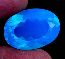24,30 ct naturalny niebieski welo opal australijski certyfikowany nieobrobiony kamień szlachetny na sprzedaż  Wysyłka do Poland