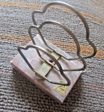 Antigo - SUPORTE PARA LETRAS RACK - Novo Diamante - Mármore e Metal, usado comprar usado  Enviando para Brazil