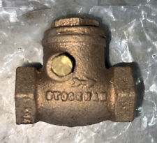 Válvula de retención oscilante de bronce 1/4"" NPT Stockham nuevo de lote antiguo excedente segunda mano  Embacar hacia Argentina