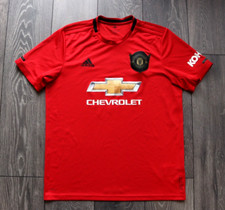CAMISA DE FUTEBOL TAMANHO L MANCHESTER UNITED MU 2019/20 HOME ADIDAS POGBA #6 comprar usado  Enviando para Brazil