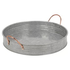 Large round galvanised for sale  HARLOW