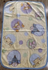 Cobertor de bebê Winnie the Pooh & Friends bolhas pontos pelúcia multicolorido acabamento azul, usado comprar usado  Enviando para Brazil