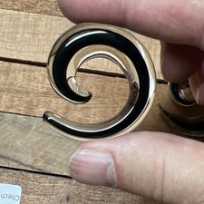 PAR DE MEDIDORES DE PLUGUES ESPIRAIS CALIBRE 14MM VIDRO PIREX PRETO ENVOLTO 9/16” polegadas comprar usado  Enviando para Brazil