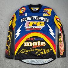 Camiseta Vintage Pós-Jogo Adulto Grande PG Fábrica Corrida Moto Esporte Motocross Team comprar usado  Enviando para Brazil
