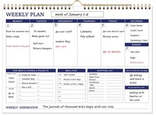 Large weekly planner for sale  USA