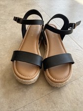 Black strappy ankle for sale  TROWBRIDGE