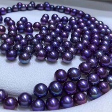 Berloque 6mm natural mar do sul lavanda roxa genuína redonda pérola solta meia broca comprar usado  Enviando para Brazil