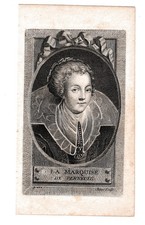 Portrait XVIIIe Catherine Henriette Balzac d'Entragues Favorite Royale Henri IV comprar usado  Enviando para Brazil