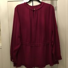Longbluse chiffon rüschenbord gebraucht kaufen  Nürnberg