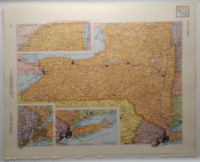 Mapa Atlas Vintage Nueva York 1962 MSM Rand McNally Cosmopolitan World Atlas segunda mano  Embacar hacia Argentina
