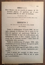 Filacciano 1888 regio usato  Italia