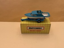 Usado, Matchbox Superfast No. Caixa de rodas de reboque 9 barcos e trailers azul/branco 5 raios comprar usado  Enviando para Brazil