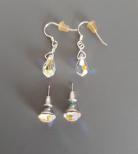 Pairs crystal earrings for sale  LONDON