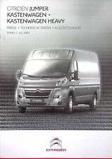 269917) Citroen Jumper Kastenwagen - Preise & Extras - Prospekt 07/2009 comprar usado  Enviando para Brazil