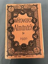 Whitaker almanack 1930 for sale  DOWNHAM MARKET