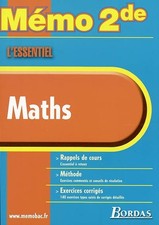 Memo essentiel maths d'occasion  France