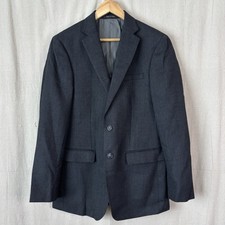 Blazer de tweed Calvin Klein Macys masculino loja 38R lã azul marinho corpcore hipster comprar usado  Enviando para Brazil