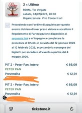 Biglietti concerto ultimo usato  Roma