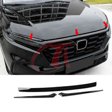 🔥 3PÇS ABS acabamento de moldura de grade frontal preto brilhante para Honda CRV LX EXL 23-24 comprar usado  Enviando para Brazil