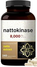 Nattokinase 400 mg 8.000 unidades fibrinolíticas FU 240 cápsulas alta potência comprar usado  Enviando para Brazil