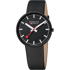 Relógio masculino Mondaine SBB elegante 42mm PVD mostrador preto A660.30328.64SBB comprar usado  Enviando para Brazil
