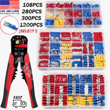Kit de terminais de crimpagem de conectores de fio elétrico isolados variedade 280/1200 peças comprar usado  Enviando para Brazil