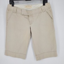 Bermuda Abercrombie & Fitch Feminina Tamanho 4 Cáqui Bege 13" Costura Interna comprar usado  Enviando para Brazil