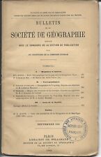 Bulletin société géographie d'occasion  Charenton-le-Pont