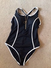 Black white swimsuit for sale  SOMERTON