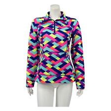 Fila Sport Ropa Deportiva Chaqueta Mujer Pequeña 1/4 Cremallera Pullover Top Brillante Multi Gimnasio segunda mano  Embacar hacia Argentina