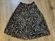 Leopard pleated skirt for sale  STOURBRIDGE