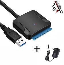 Adapter SATA na USB 3.0 kabel do 2,5" 3,5" cala HDD SSD dysk twardy + zasilacz na sprzedaż  Wysyłka do Poland