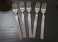 5 garfos de jantar Noritake EROS 18/8 aço inoxidável Japão 7" comprar usado  Enviando para Brazil
