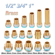 Adaptador de encaixe conector de extensão de rosca BSP latão macho/fêmea 30mm~100mm comprar usado  Enviando para Brazil