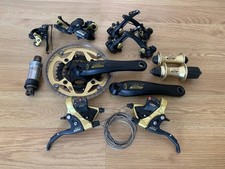 Vintage Anos 90 Shimano Deore LX 570 Dourado MTB Grupo Completo comprar usado  Enviando para Brazil