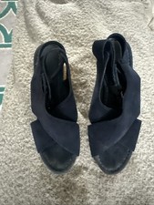 navy blue wedges for sale  MANCHESTER