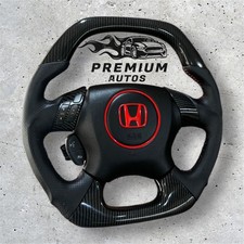 Volantes de fibra de carbono Honda Civic 1999-2005 topo/inferior plano comprar usado  Enviando para Brazil