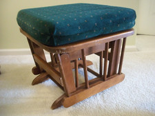Upholstered teal ottoman for sale  East Moline