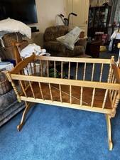 wooden swinging crib for sale wooden swinging crib for sale BURY