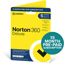 Norton 360 DELUXE Antivirus VPN 5 urządzeń 15 MIESIĘCY 2025 5 min Dostawa e-maila na sprzedaż  Wysyłka do Poland