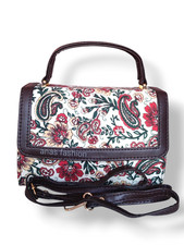 Bolsa tiracolo étnica paisley – estampa floral boho com acabamento em couro sintético comprar usado  Enviando para Brazil