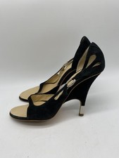 Salto Giuseppe Zanotti feminino camurça preta tamanho 9, usado comprar usado  Enviando para Brazil