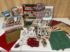 Pacote grande de artesanato de scrapbook de Natal - papel, enfeites, adesivos e muito mais comprar usado  Enviando para Brazil