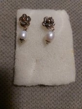 Coppia Orecchini pendenti Marcello Fontana Argento 925 e perle comprar usado  Enviando para Brazil