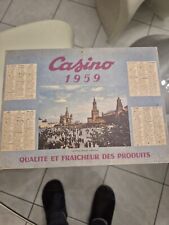 Calendrier casino 1959 d'occasion  Chamalières