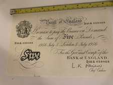 Bank england white for sale  ROSSENDALE
