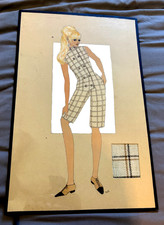 Guarda-roupa vintage Louis Vuitton desenho esboço ilustração moda desenho, usado comprar usado  Enviando para Brazil