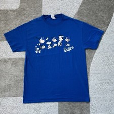 Camiseta Masculina Azul Gráfica Tenbox Compra Bota Snoopy Los Angeles Dodgers M comprar usado  Enviando para Brazil